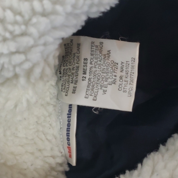 KID CONNECTION Aviator Sherpa Collar Lightweight Jacket Patches Pilot - Picture 5 of 5